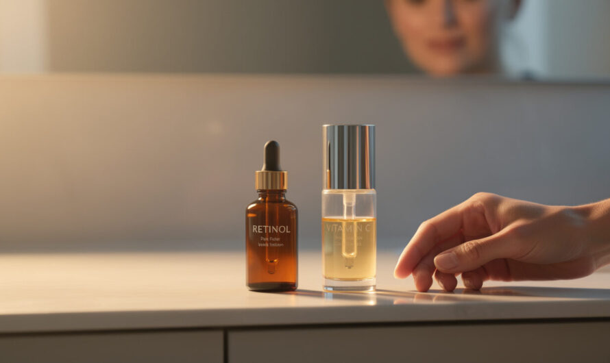 Peut-on utiliser du rétinol et de la vitamine C dans la même routine ?