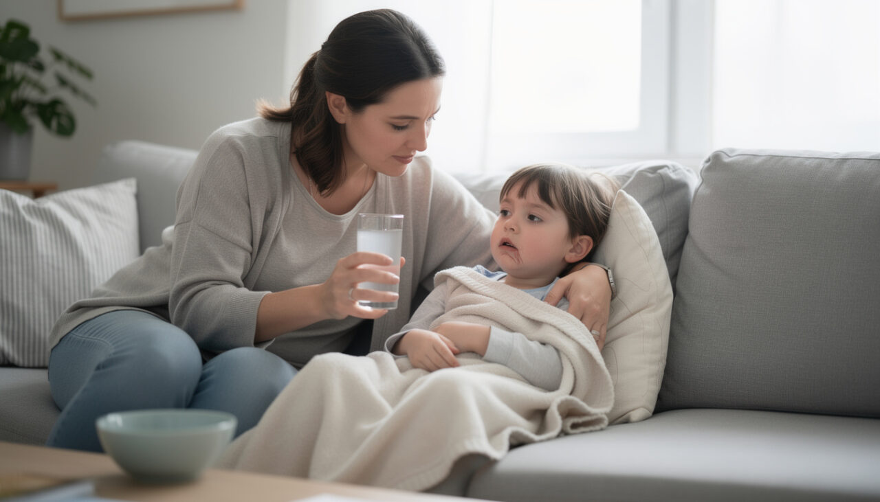 gastro-entérite chez l’enfant : apprenez à reconnaître les signes de déshydratation et à savoir quand consulter rapidement.